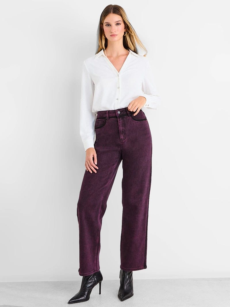 JEANS MUJER ASH ALGODÓN RECTO LISO - 4