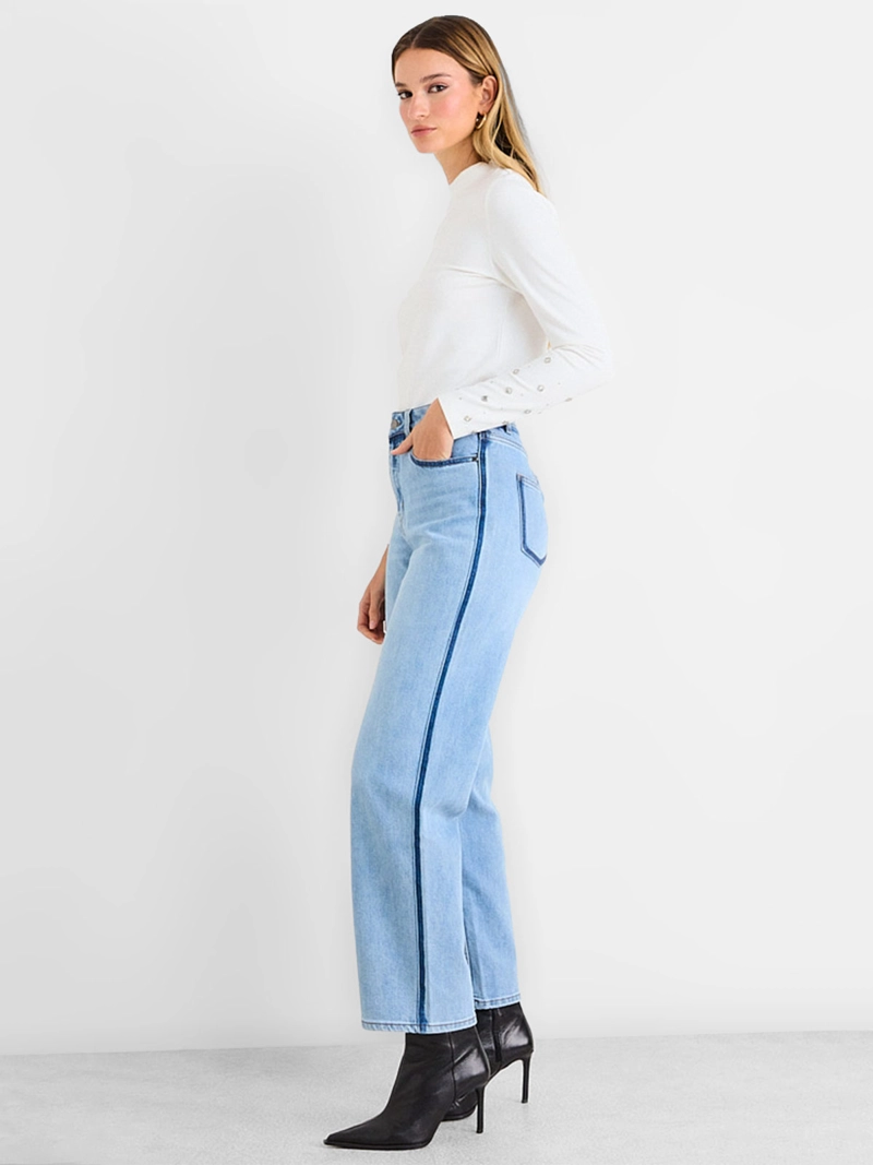 JEANS MUJER ASH ALGODÓN RECTO LISO - 5