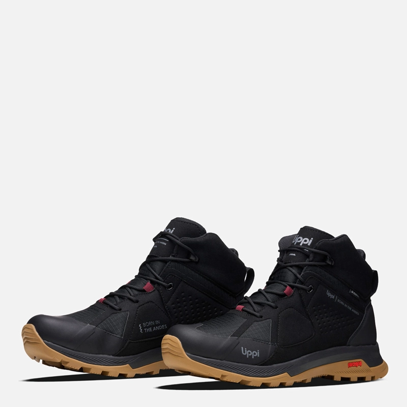 ZAPATILLAS HOMBRE LIPPI TREKKING NEGRO VULCANO ONYX MID B-DRY  - 3