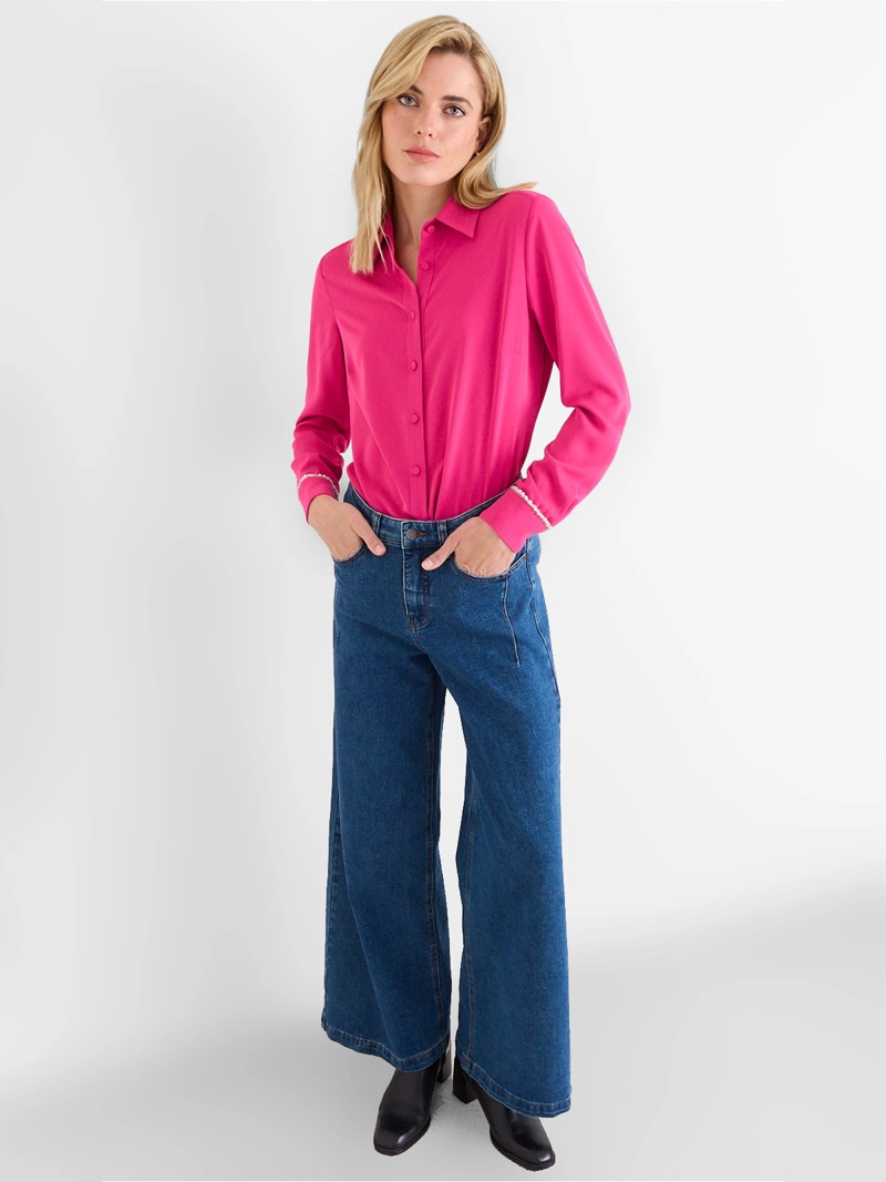 BLUSA MUJER ASH MANGA LARGA MOSTACILLAS - 4