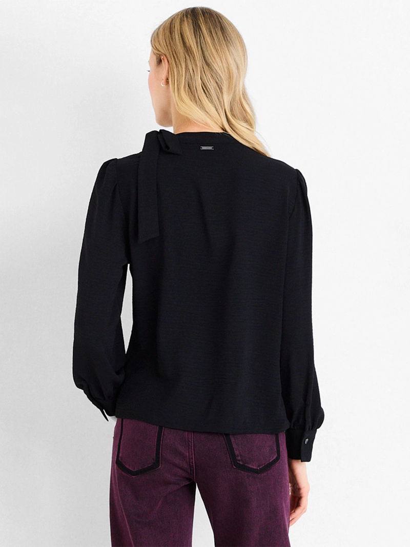 BLUSA MUJER ASH MANGA LARGA TEXTURA - 2