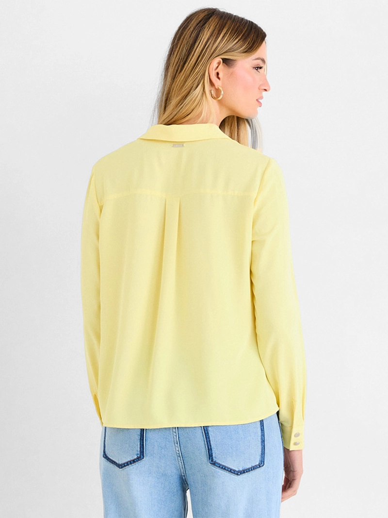 BLUSA MUJER ASH MANGA LARGA ESCOTE EN V - 2