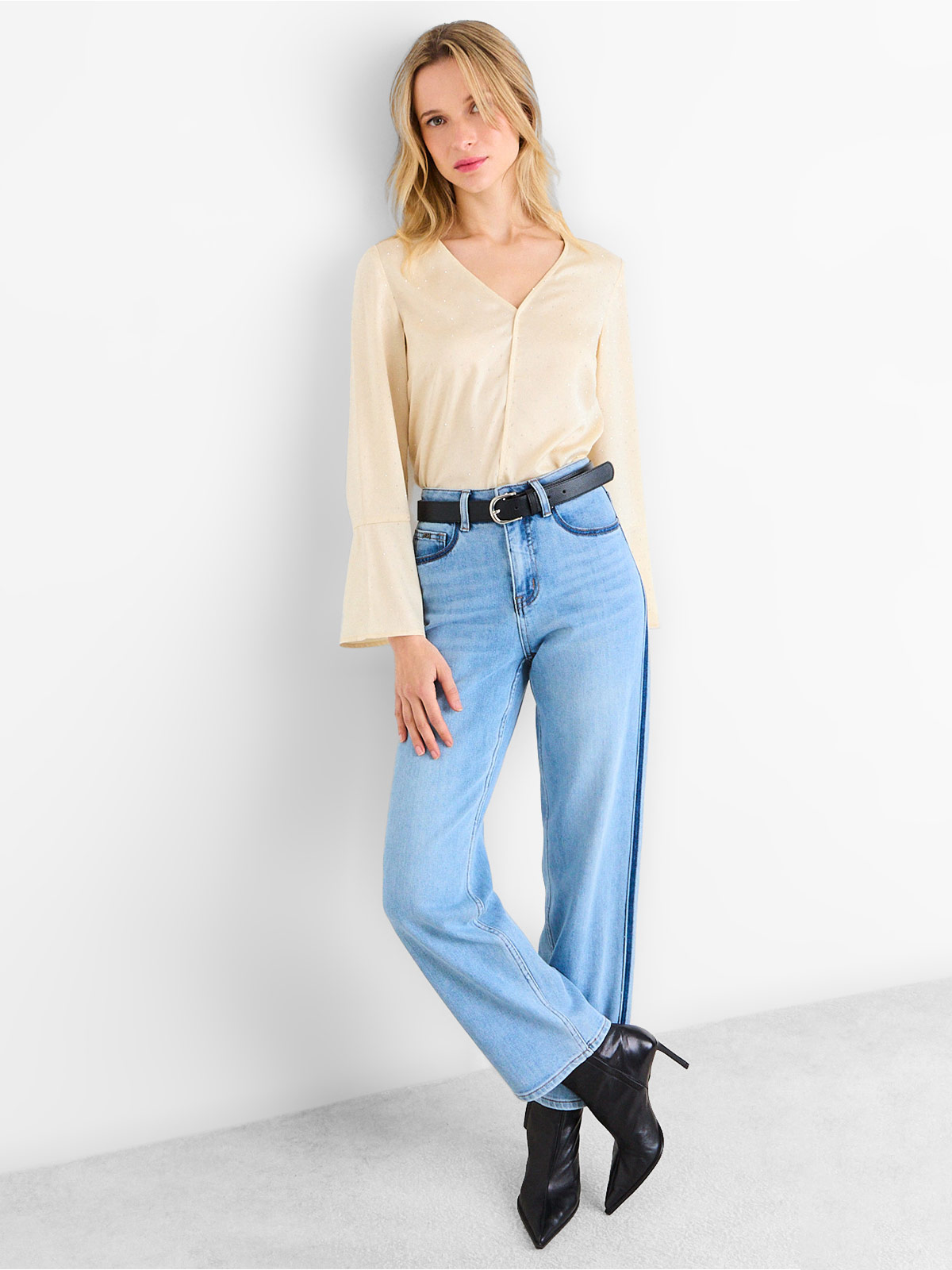 BLUSA MUJER ASH MANGA LARGA - 4