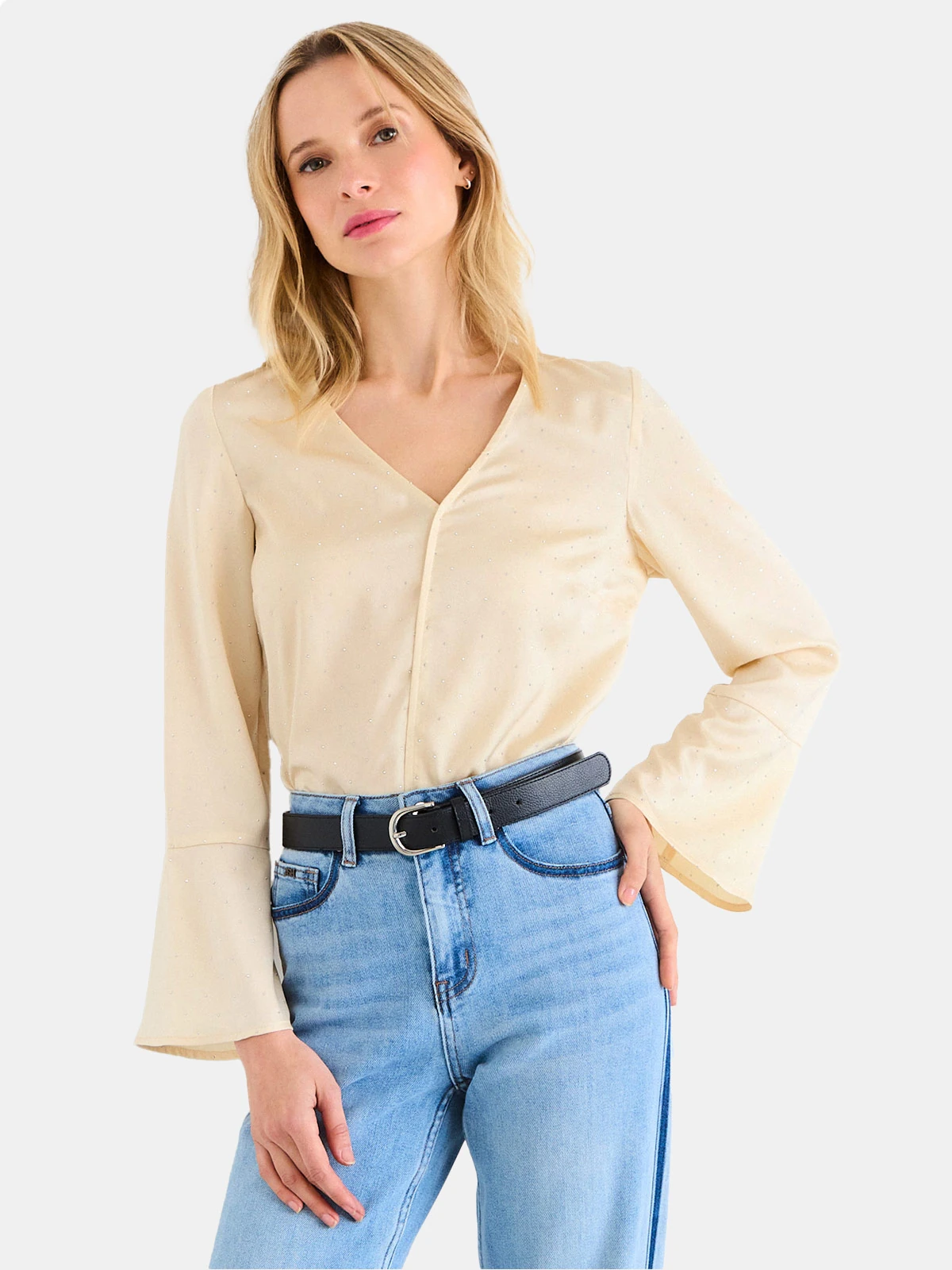 BLUSA MUJER ASH MANGA LARGA - 1