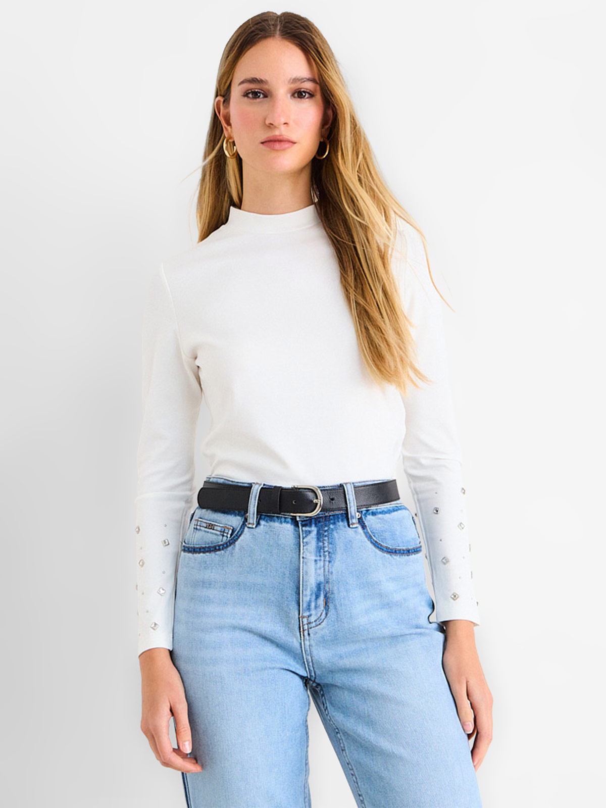 POLERA MUJER ASH MANGA LARGA - 1