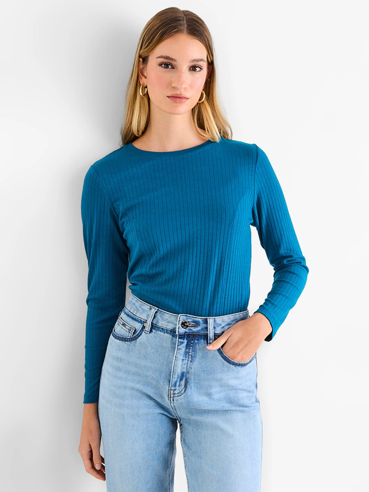 POLERA MUJER ASH MANGA LARGA - 1