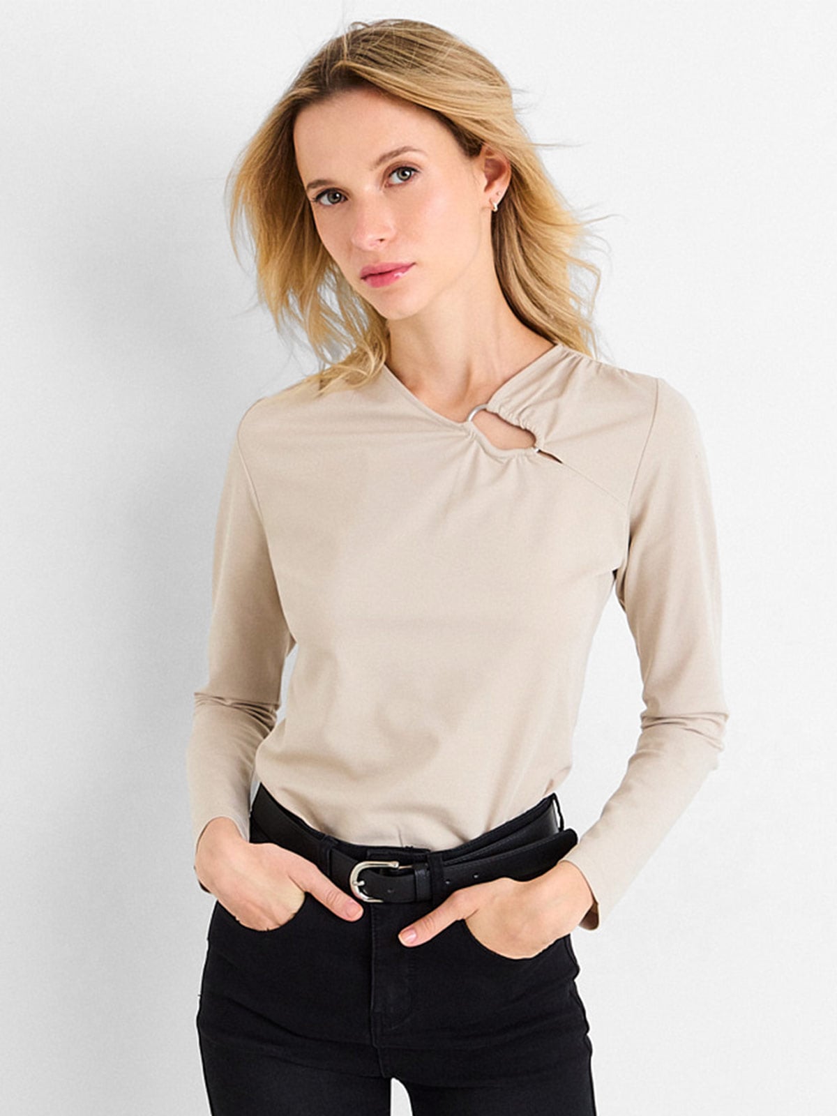 POLERA MUJER ASH MANGA LARGA - 1