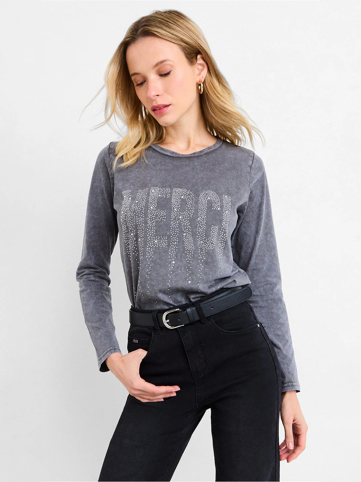 POLERA MUJER ASH MANGA CORTA - 1