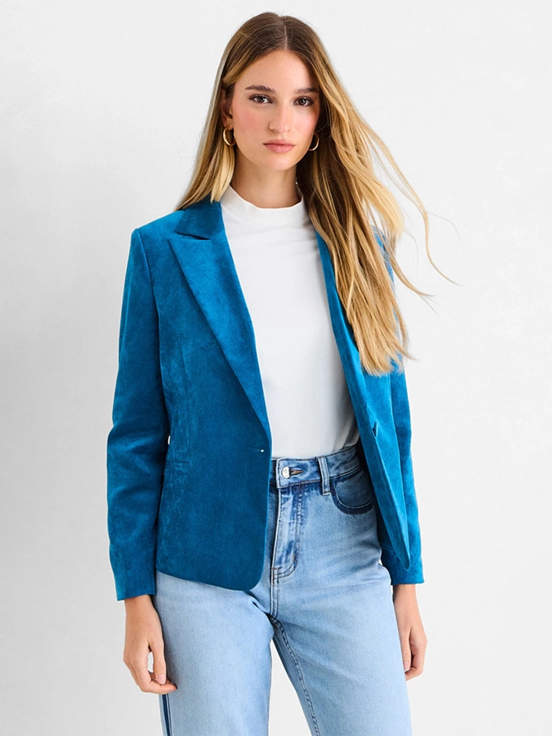 BLAZER MUJER ASH LISO CON SOLAPA - 1