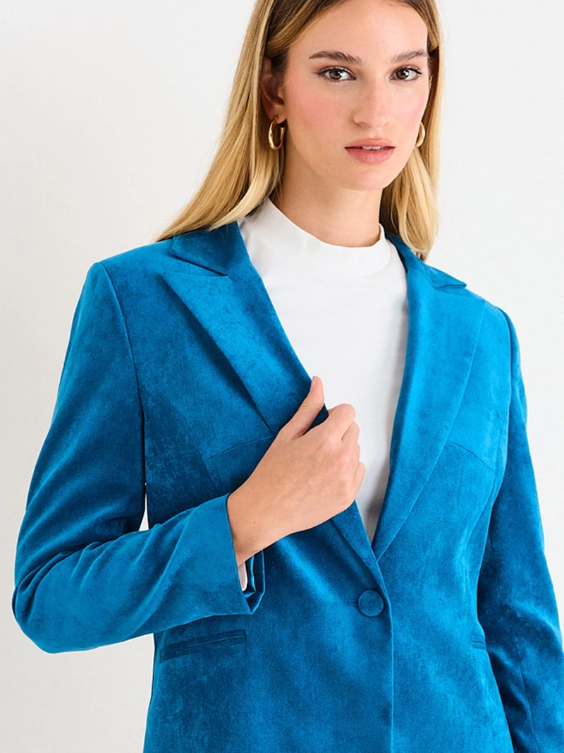 BLAZER MUJER ASH LISO CON SOLAPA - 3