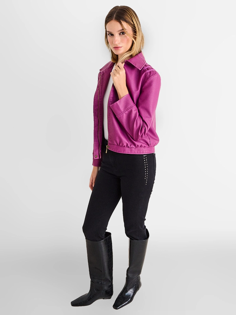 CHAQUETA MUJER ASH CUELLO CAMISERO - 4