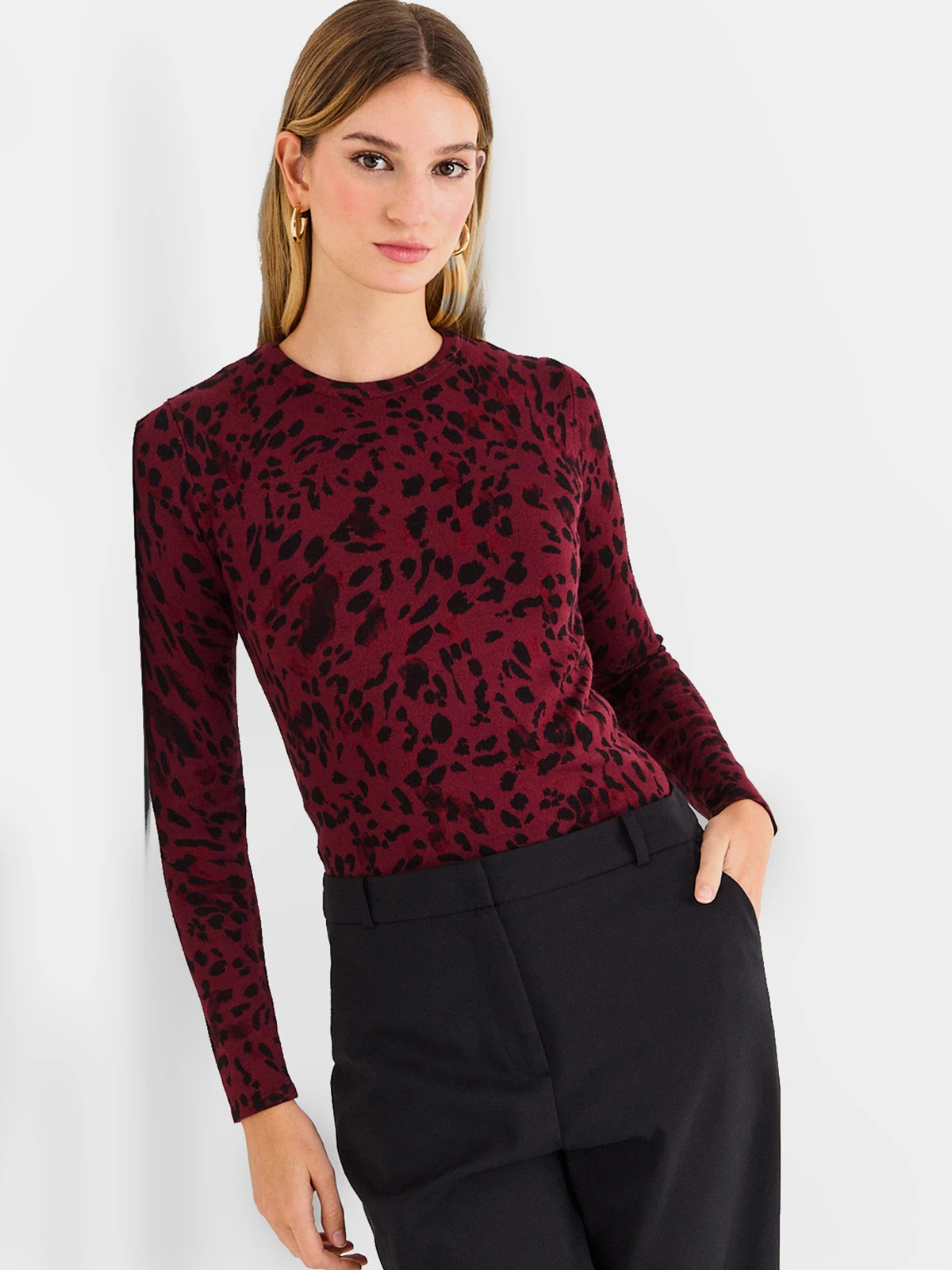 POLERA MUJER ASH MANGA LARGA - 1