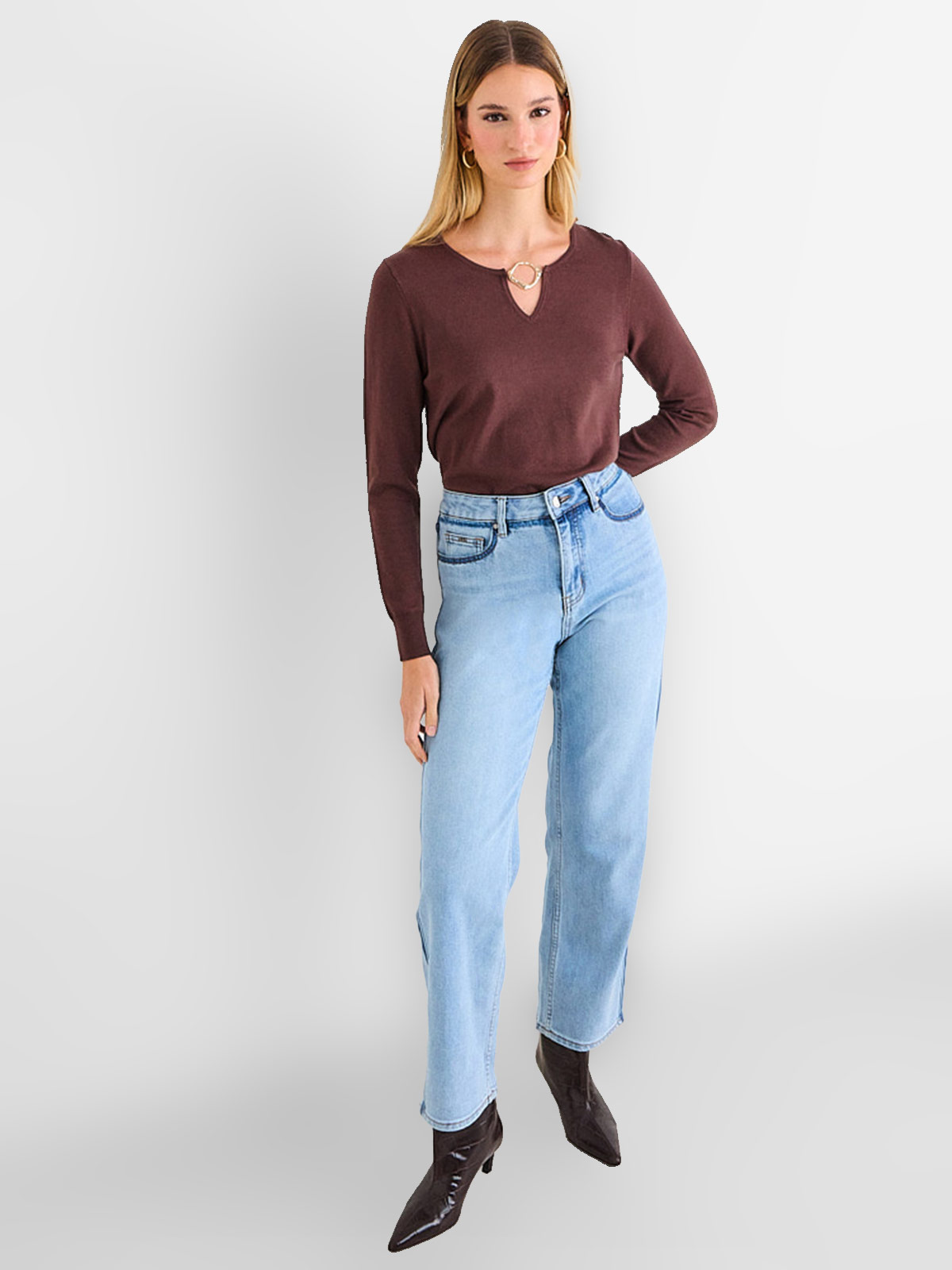 SWEATER MUJER ASH LISO - 4