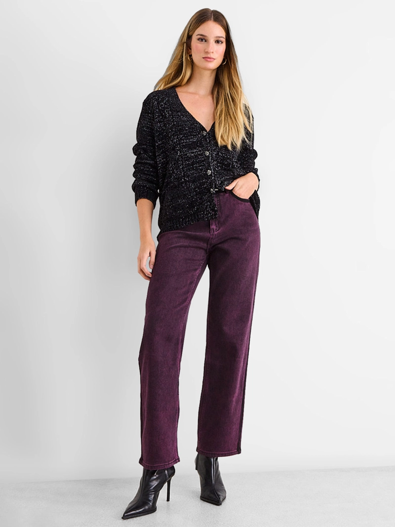 SWEATER MUJER ASH LISO BOTONES - 4