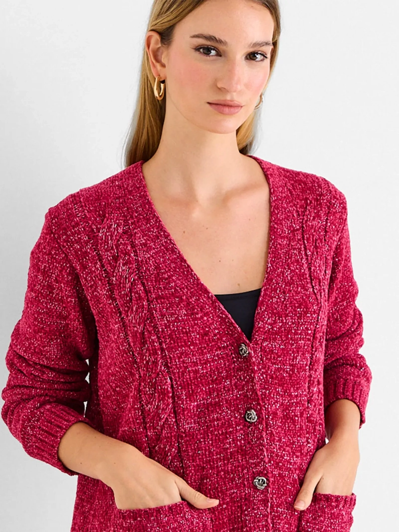 SWEATER MUJER ASH LISO BOTONES - 3