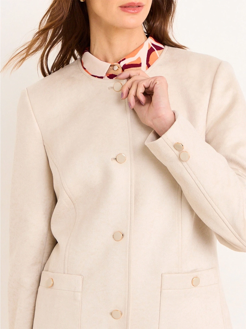 CHAQUETA MUJER MAGRIFFE TEXTURA BOLSILLOS PARCHE - 3