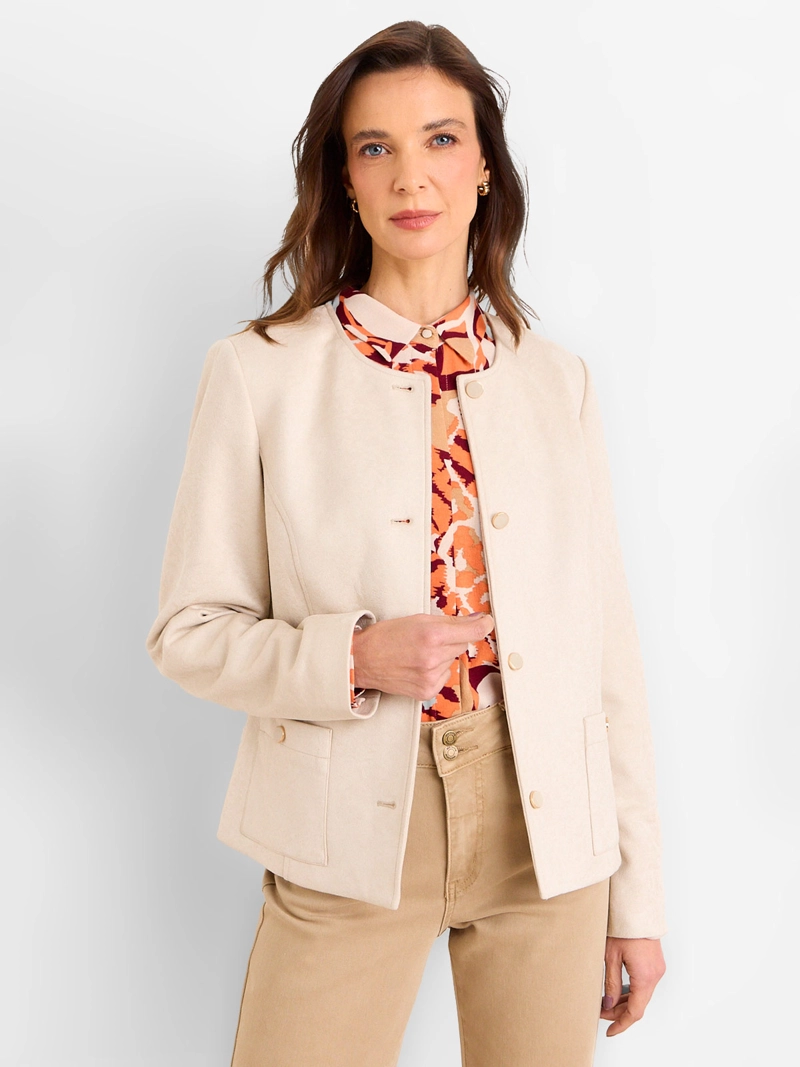 CHAQUETA MUJER MAGRIFFE TEXTURA BOLSILLOS PARCHE - 1