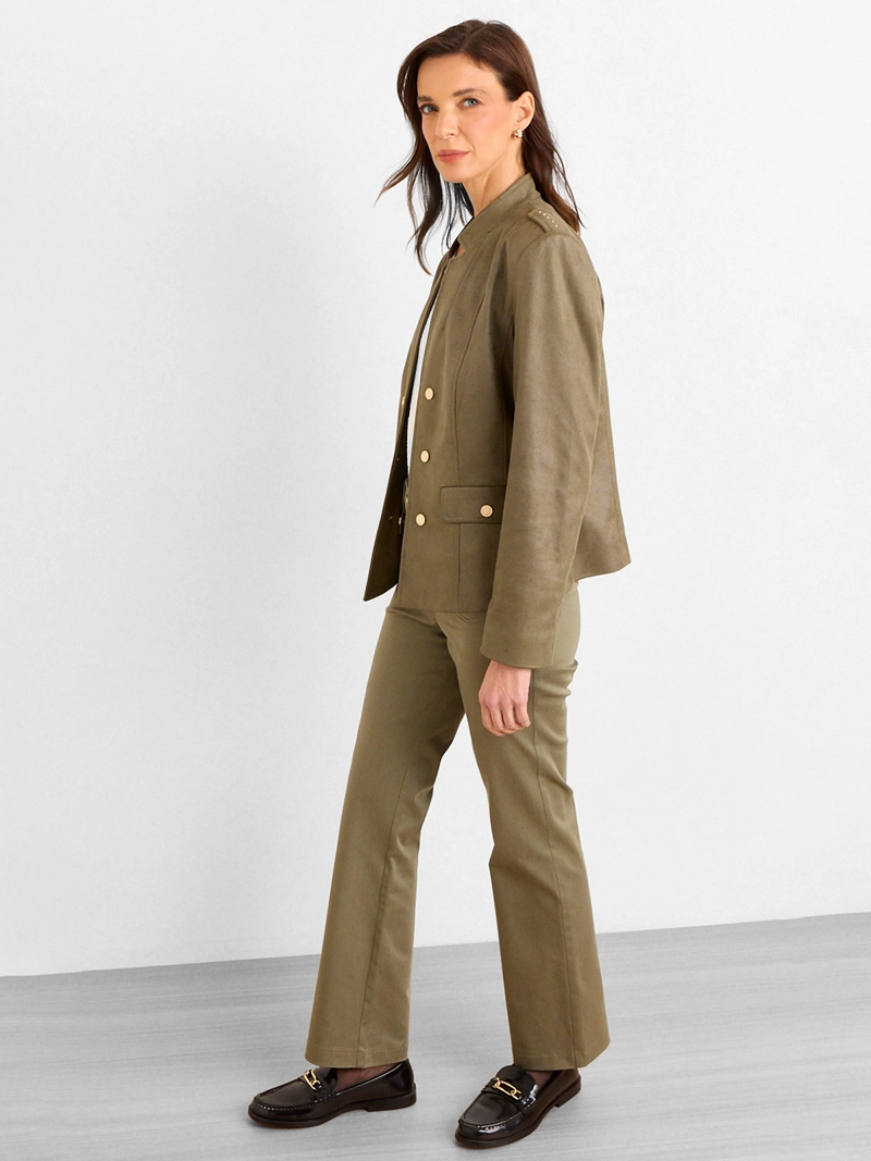 CHAQUETA MUJER MAGRIFFE SUEDE BOTONES DECORTATIVOS - 4