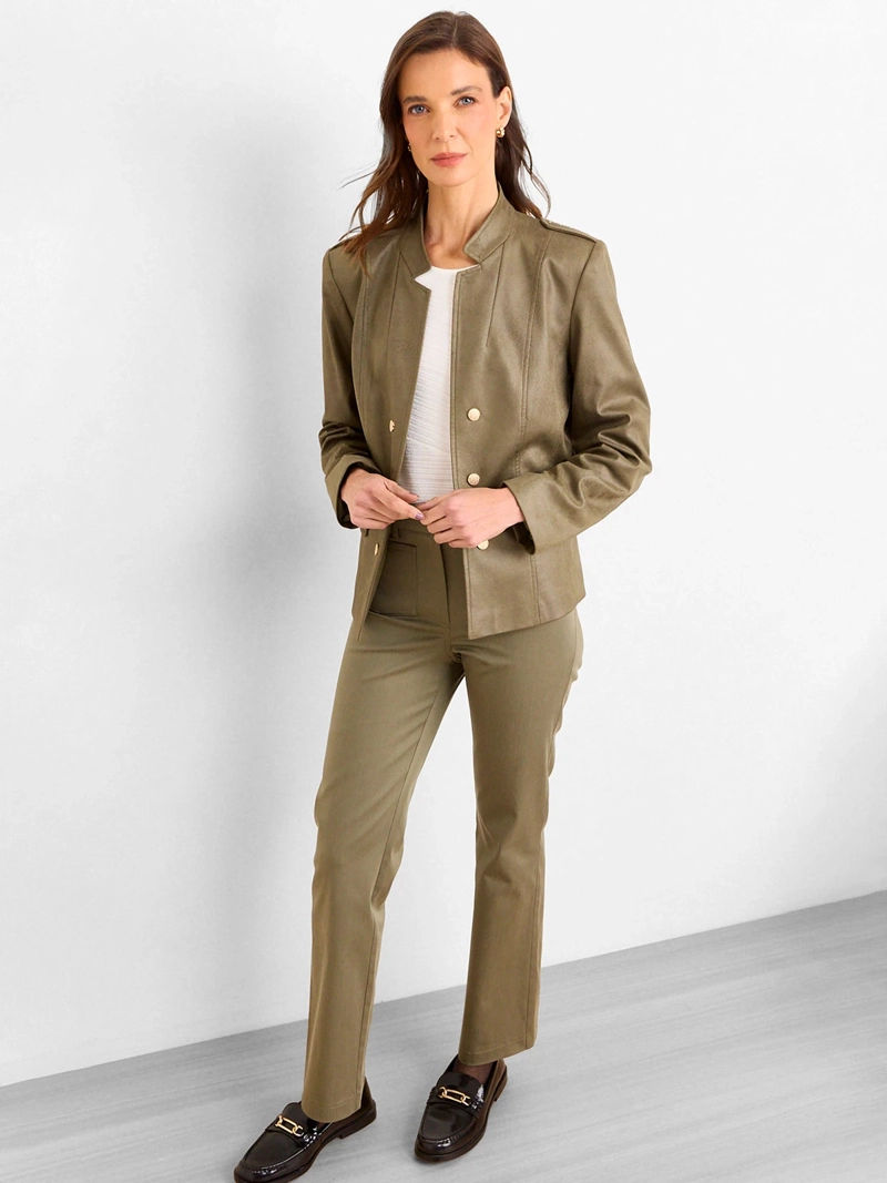 CHAQUETA MUJER MAGRIFFE SUEDE BOTONES DECORTATIVOS - 5