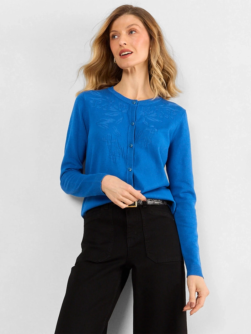 CARDIGAN MUJER MA GRIFFE CUELLO REDONDO - 1