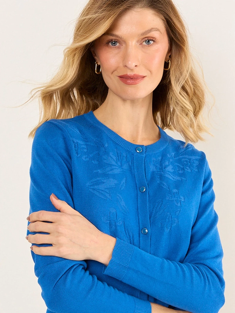 CARDIGAN MUJER MA GRIFFE CUELLO REDONDO - 3