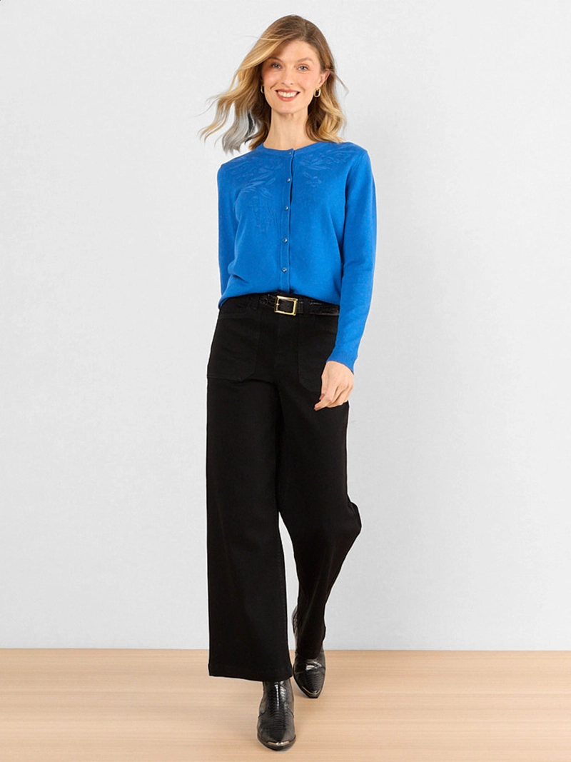 CARDIGAN MUJER MA GRIFFE CUELLO REDONDO - 4
