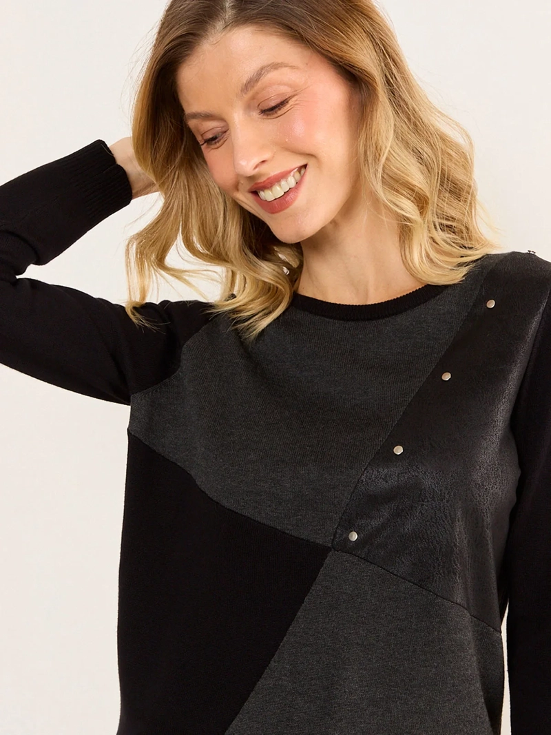 SWEATER MUJER MA GRIFFE TACHAS - 3