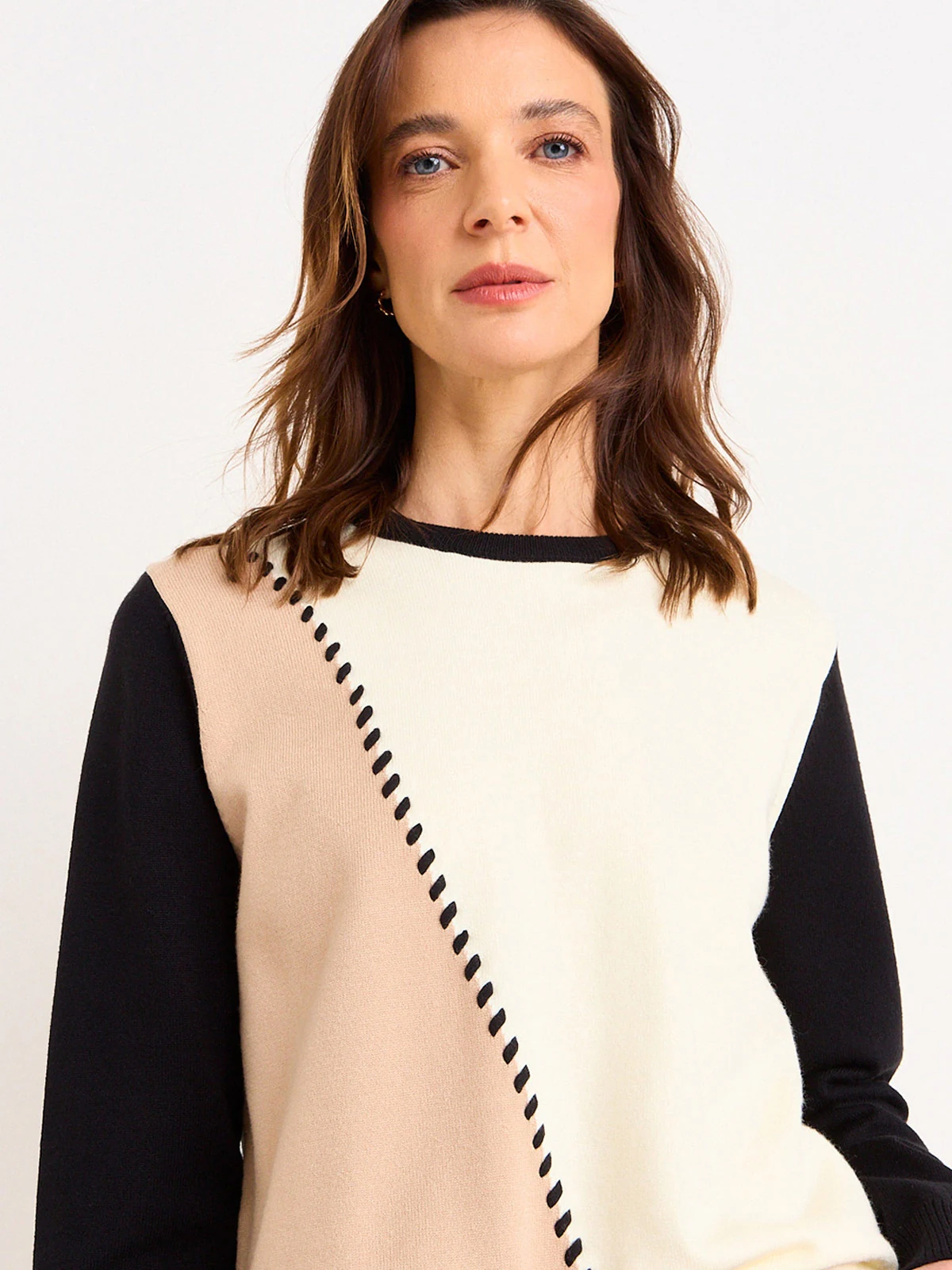 SWEATER MUJER MA GRIFFE TRICOLOR - 3