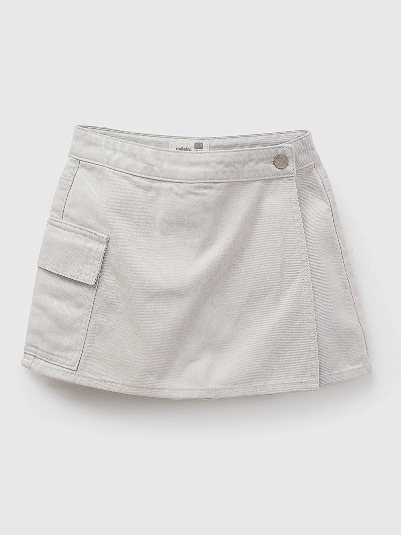 FALDA NIÑA COLLOKY CARGO ALGODÓN - 1