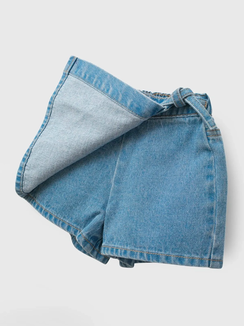 FALDA SHORT NIÑA COLLOKY ALGODÓN DENIM - 2
