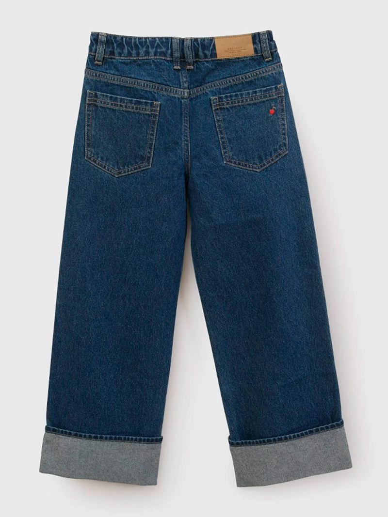 JEANS NIÑA COLLOKY ALGODÓN GUINDAS - 2