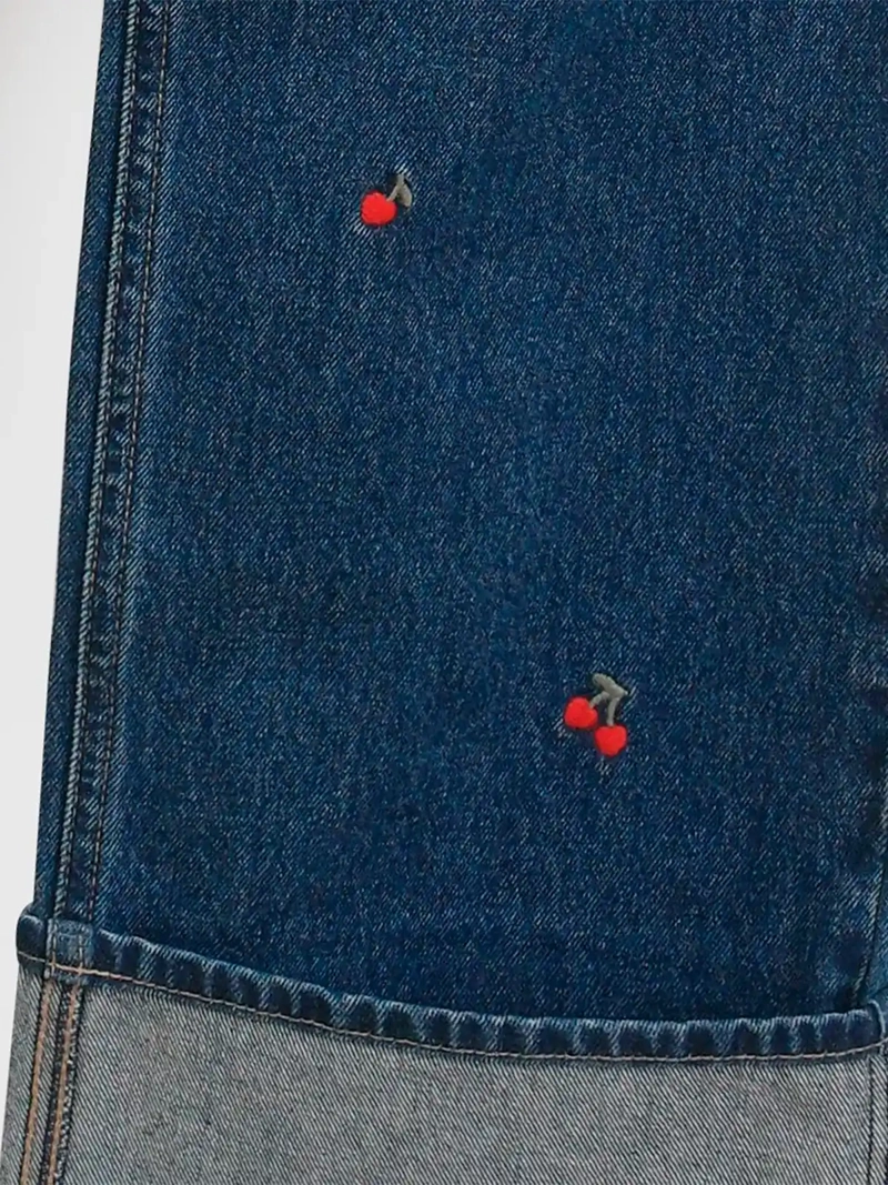 JEANS NIÑA COLLOKY ALGODÓN GUINDAS - 3