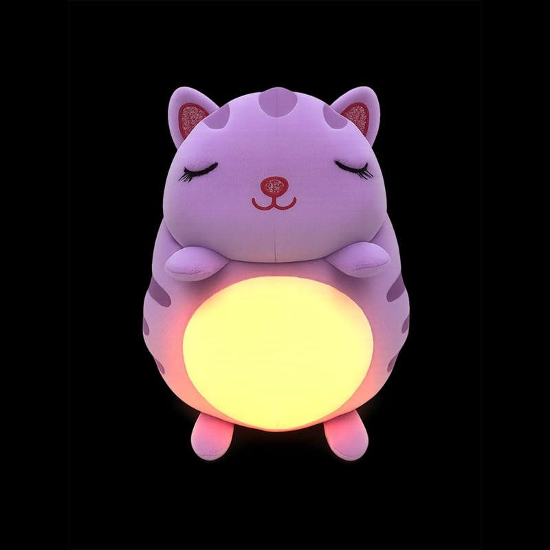 PELUCHE DORMILONES CON LUZ CLÁSICO GATITA - 5