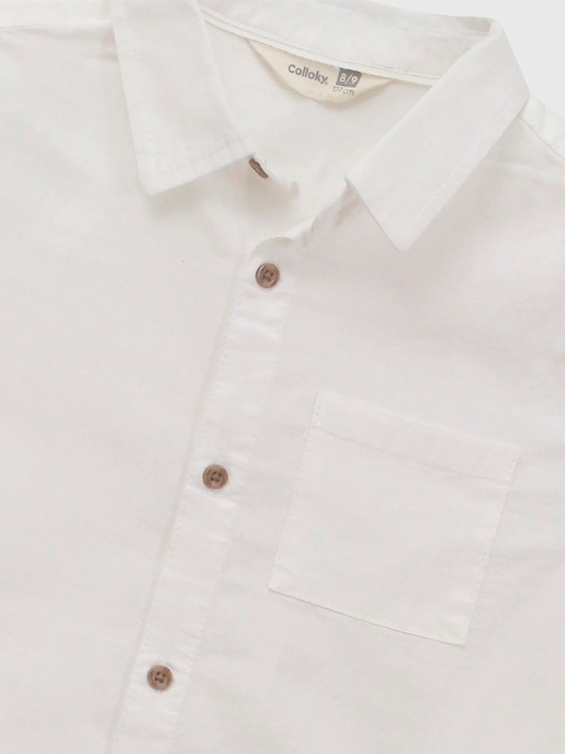 CAMISA NIÑO COLLOKY MANGA CORTA LINO - 3