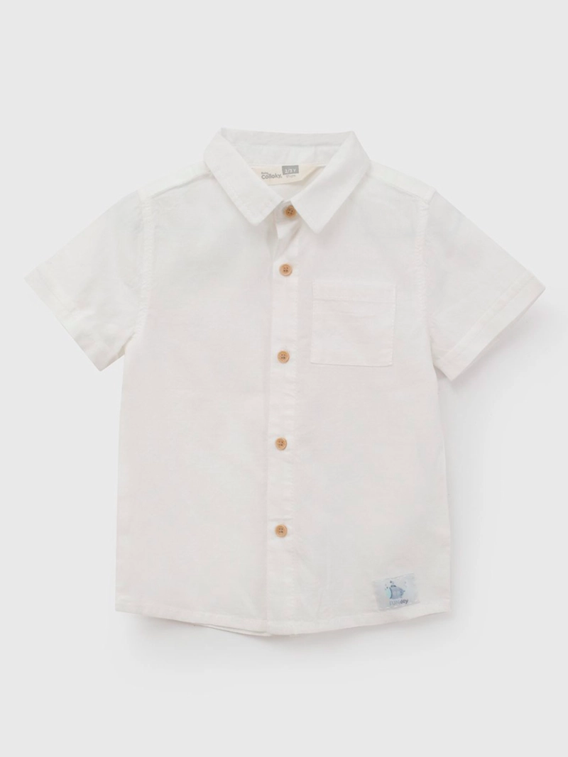 CAMISA NIÑO COLLOKY MANGA CORTA LISA - 1