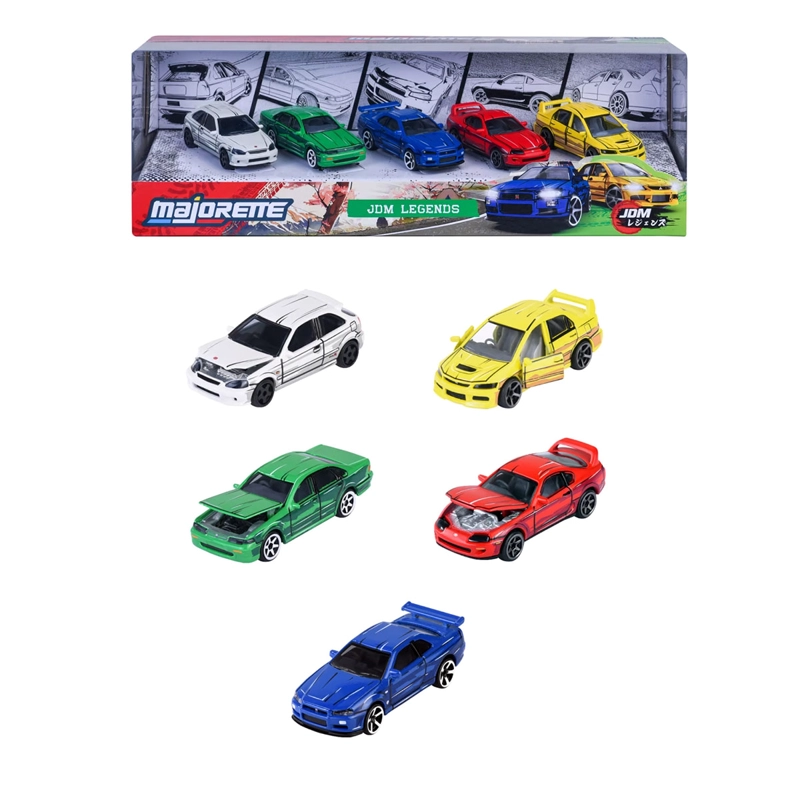 AUTO DE JUGUETE MAJORETTE LEGENDS ANIME 5 PZS  - 1