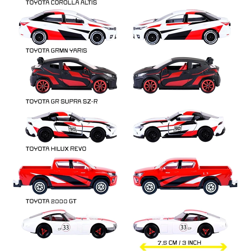 AUTO DE JUGUETE MAJORETTE TOYOTA RACING 5 PZS  - 3