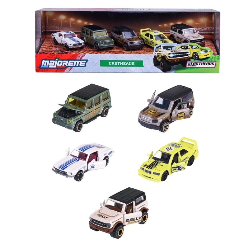 AUTO DE JUGUETE MAJORETTE CASTHEADS 5 PZS  - 1