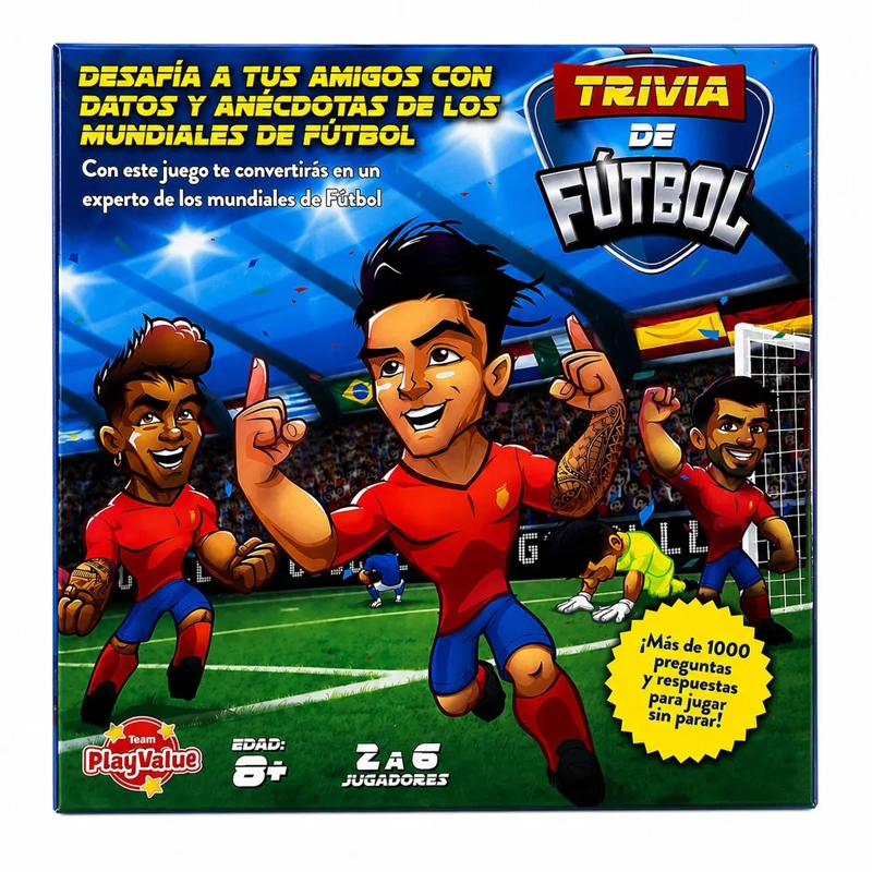 JUEGO DE MESA PLAY FUN TRIVIA DE LOS MUNDIALES - 1