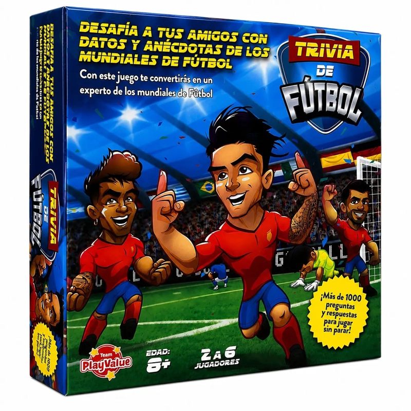JUEGO DE MESA PLAY FUN TRIVIA DE LOS MUNDIALES - 2