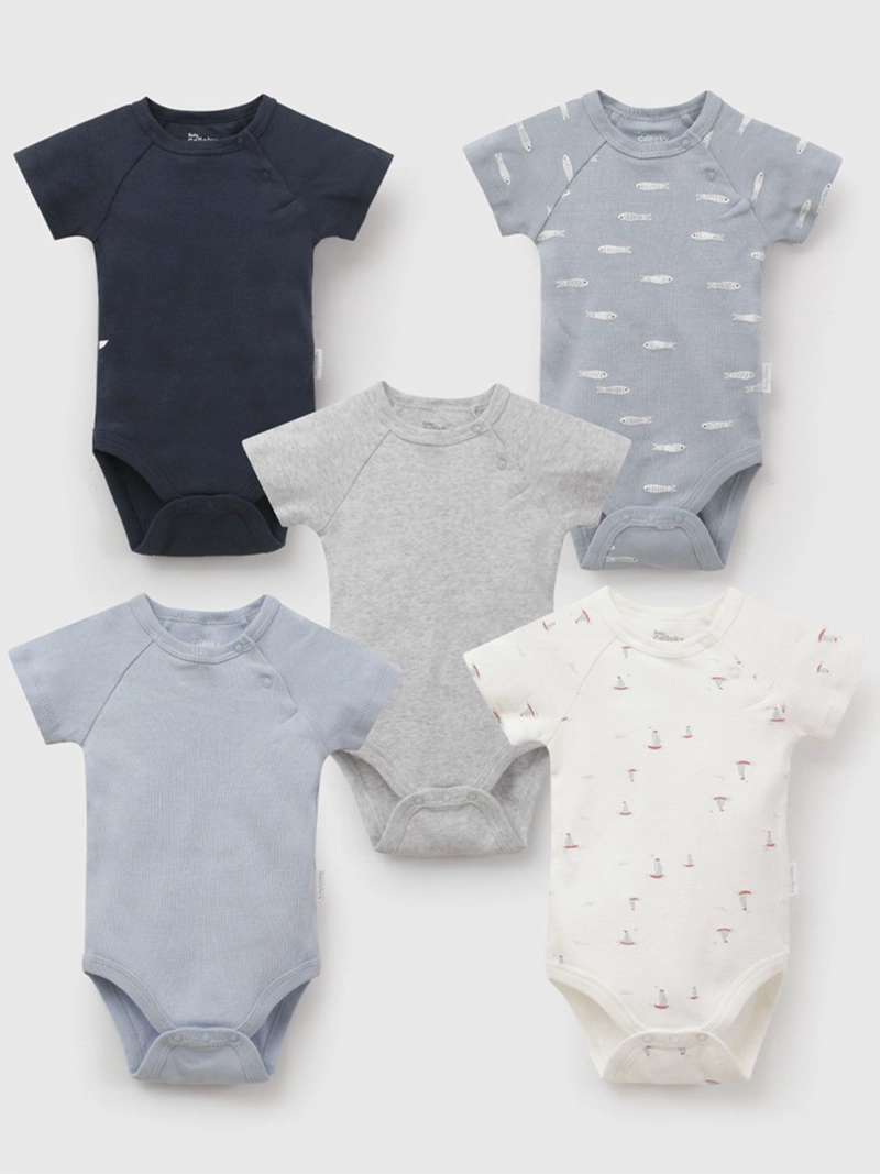 PACK X5 BODY NIÑO BEBÉ COLLOKY ALGODÓN