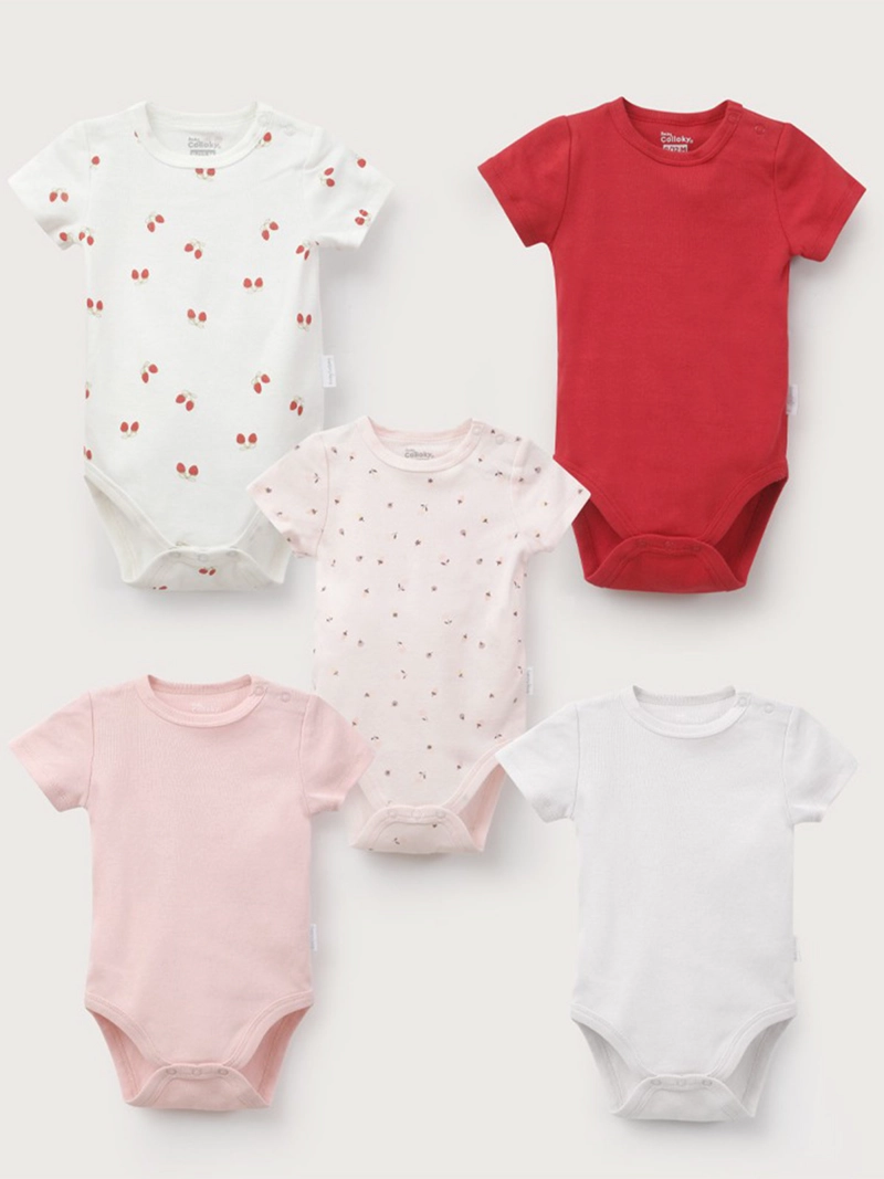 PACK X5 BODY NIÑA BEBÉ COLLOKY ALGODÓN