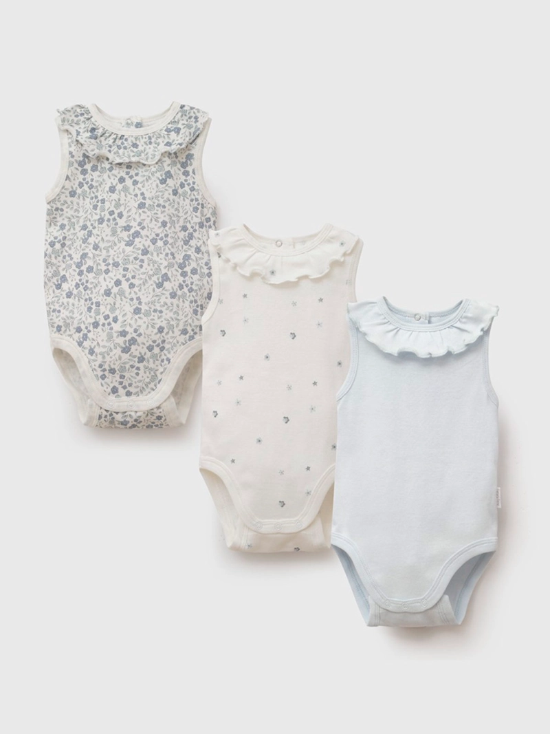 PACK X3 BODY NIÑA COLLOKY ALGODÓN RECIÉN NACIDA