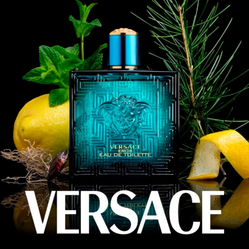 SET PERFUME HOMBRE VERSACE EROS EDT 100ML+10ML + REGALO - 2