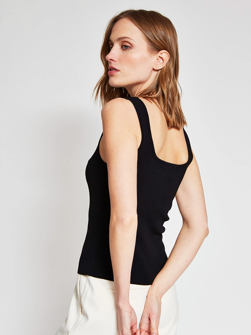 POLERA MUJER MARQUIS TEJIDA BOTONES - 2