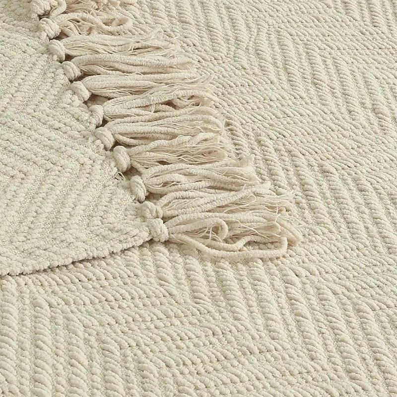 MANTA ANDES ESPIGA 125X150 CM BEIGE - 3