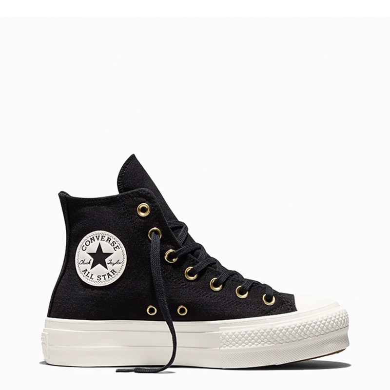 ZAPATILLAS MUJER CONVERSE URBANAS NEGRO CHUCK TAYLOR ALL STAR LIFT SIDE ZIP
