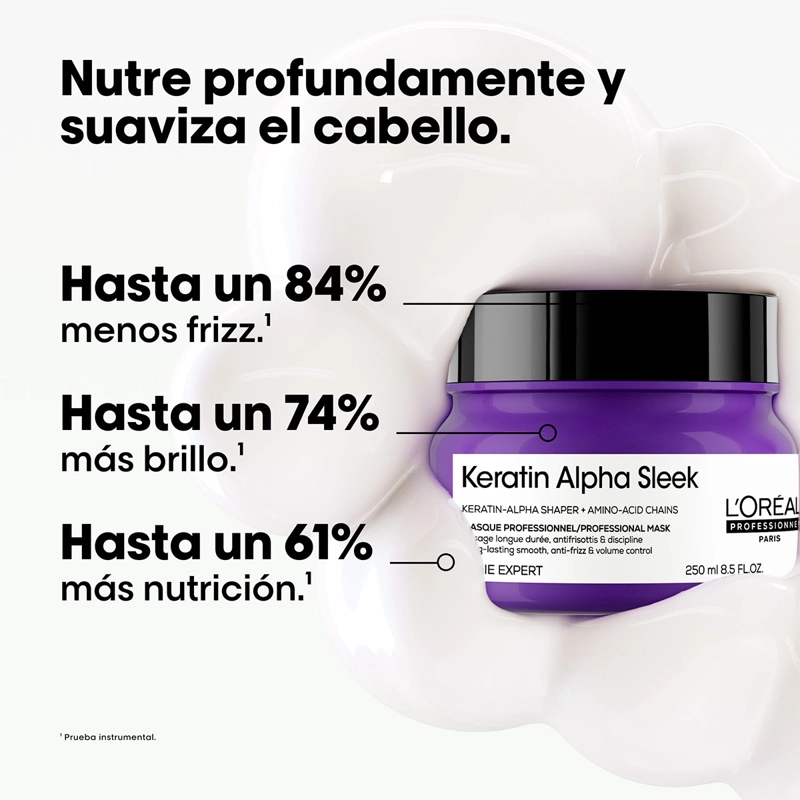 MÁSCARA ANTI-FRIZZ LORÉAL PROFESSIONNEL KERATIN ALPHA SEEK 250ML - 2