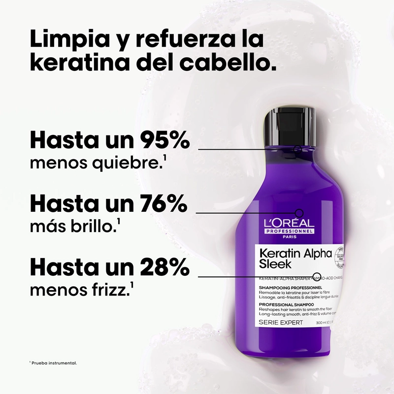 SHAMPOO LORÉAL PROFESSIONNEL KERATIN ALPHA SLEEK 300ML - 2