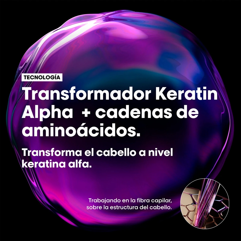 SHAMPOO LOREAL PROFESSIONNEL KERATIN ALPHA SLEEK 500ML  - 6